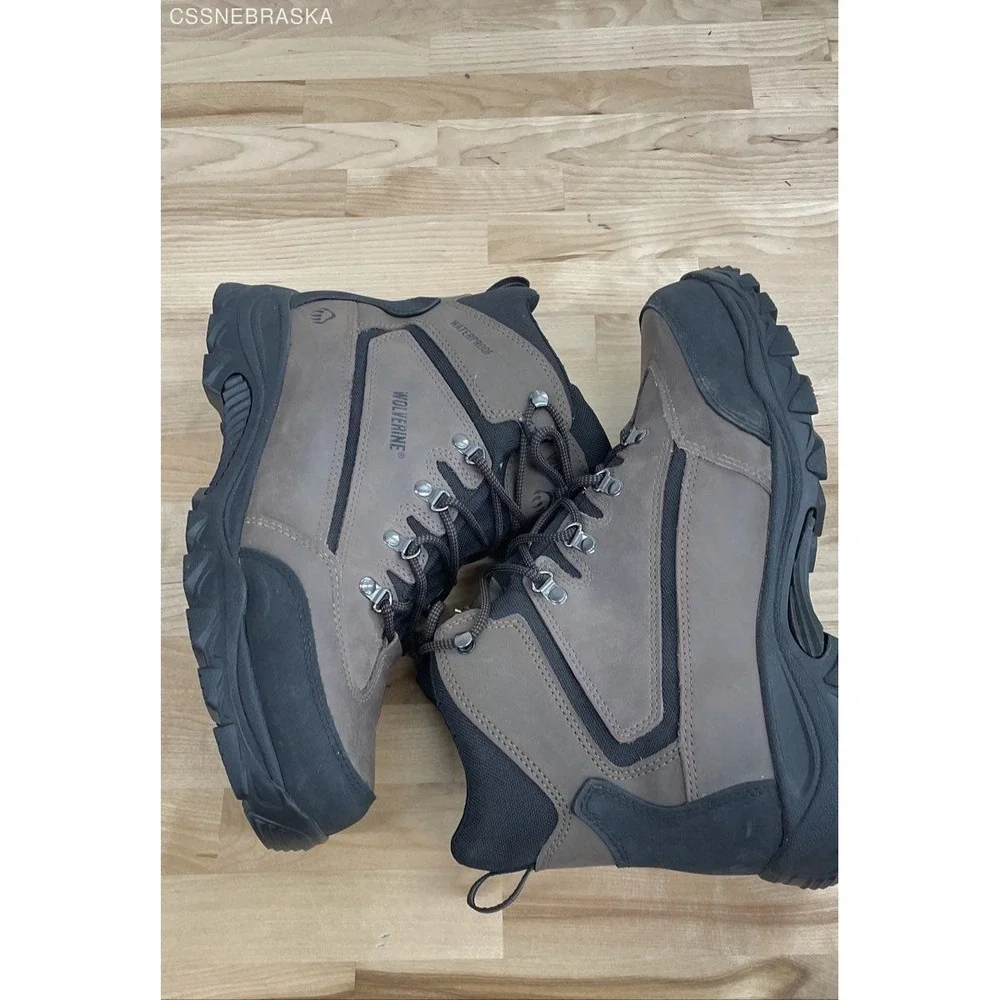 Wolverine Brown/Black Spencer‎ Waterproof Hiking Boot Men - Size 13